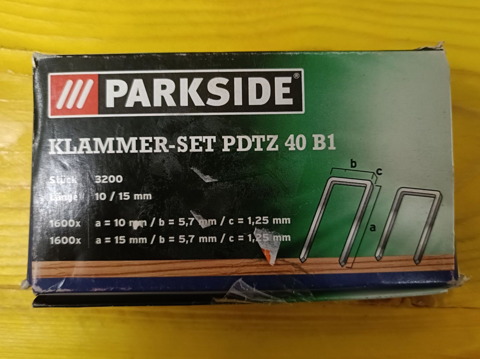 Parkside Alle Werkzeuge: Klammer-Set PDTZ 40 B1 von Parkside – Neu und originalverpackt aus Hombrechtikon von Unser_Hofer 1