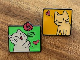 2x Pin Katze