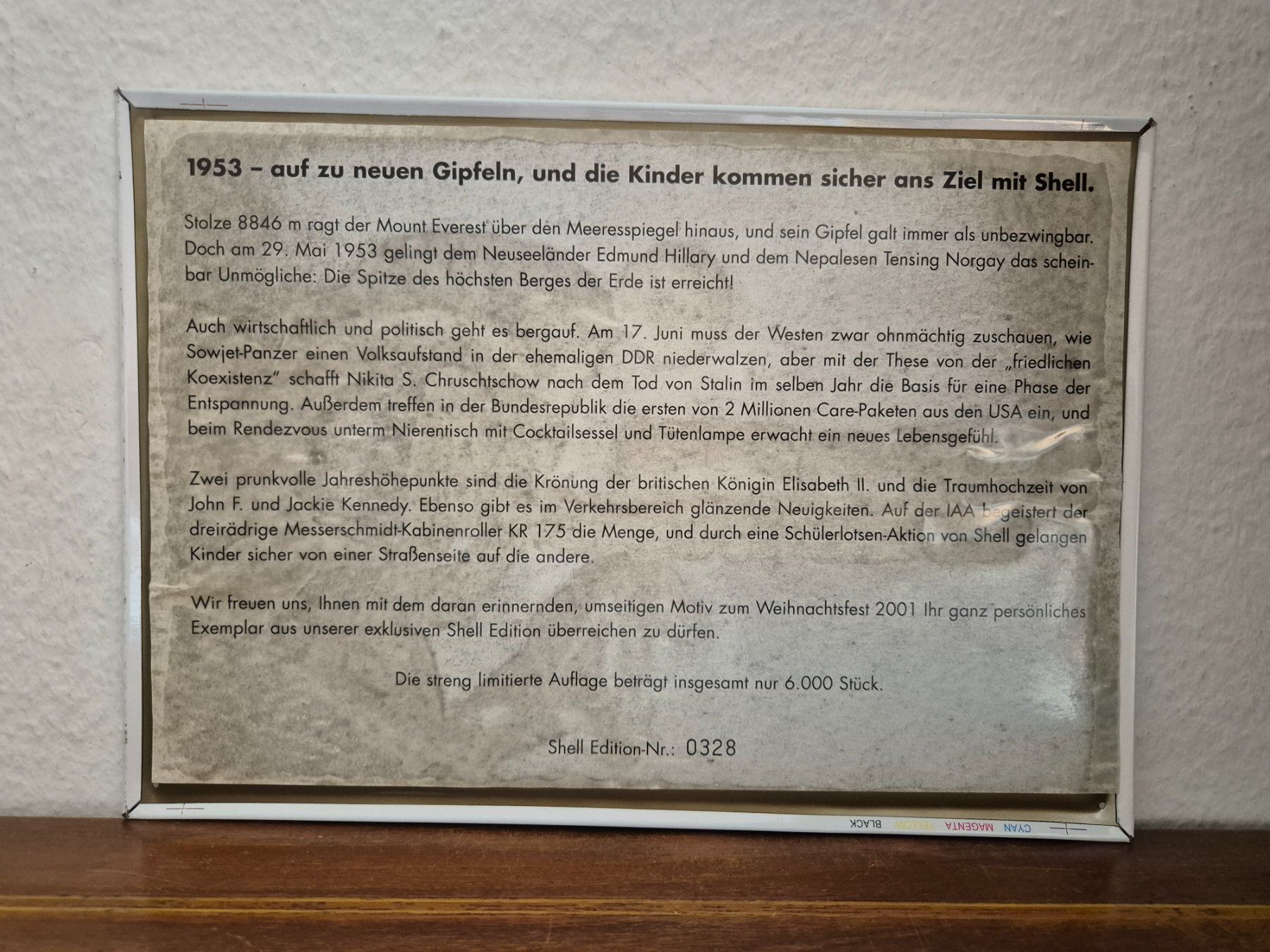 Shell Ecriteaux: Blechschild Shell Tankstelle Tanksäule Limitiert 2001 Blech – D'occasion à Neuhausen par rraayy 6