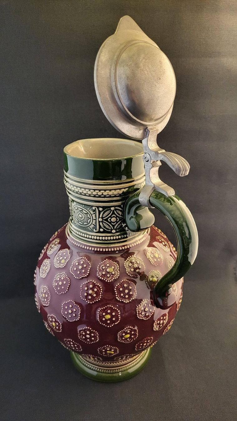 Caraffe: Vintage Keramik Weinkrug – Usato da Basel venduto da spinne02 3