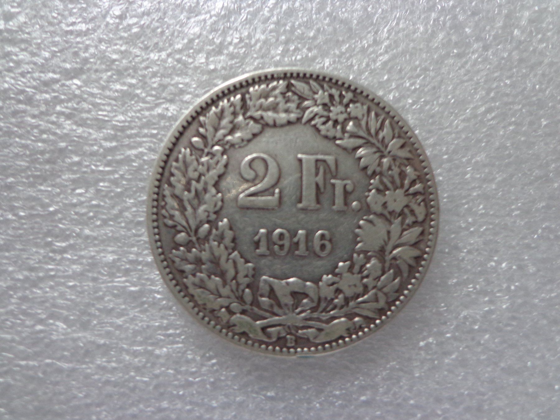 Alle Münzen: Silbermünze 2 Fr. 1916 – Gebraucht aus Hinterkappelen von Roku5