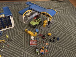 Playmobil Autowerkstatt und Tankstelle