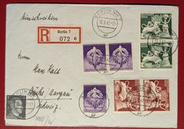 DEUTSCHES REICH PROPAGANDA BERLIN ZENSUR BUCHS AARGAU 1942