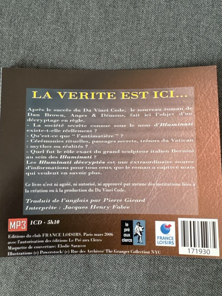 Audiolibri: Livre audio CD - Les ulluminati décryptés - par Simon Cox – Usato da Bière venduto da mimisissi 2