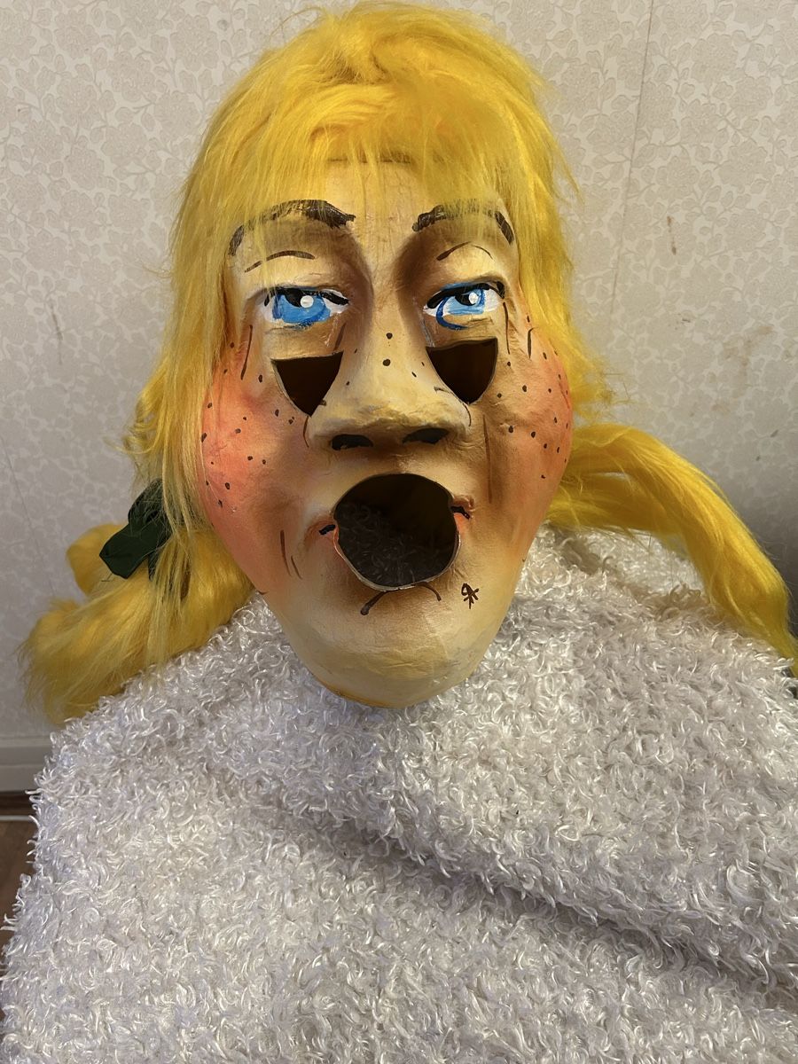 Maschere: Fasnachtsmaske, handbemalt Unikat Larfe – Usato da allschwil venduto da basel5 1