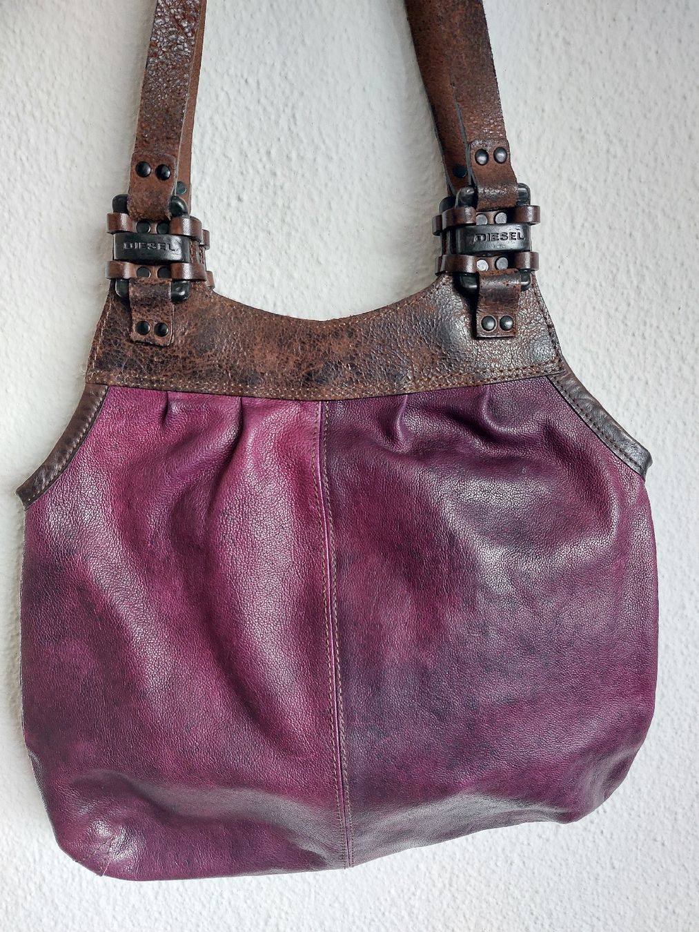 Diesel Borse da donna: Diesel Lederhandtasche violet – Usato da Horgen venduto da prinza 3
