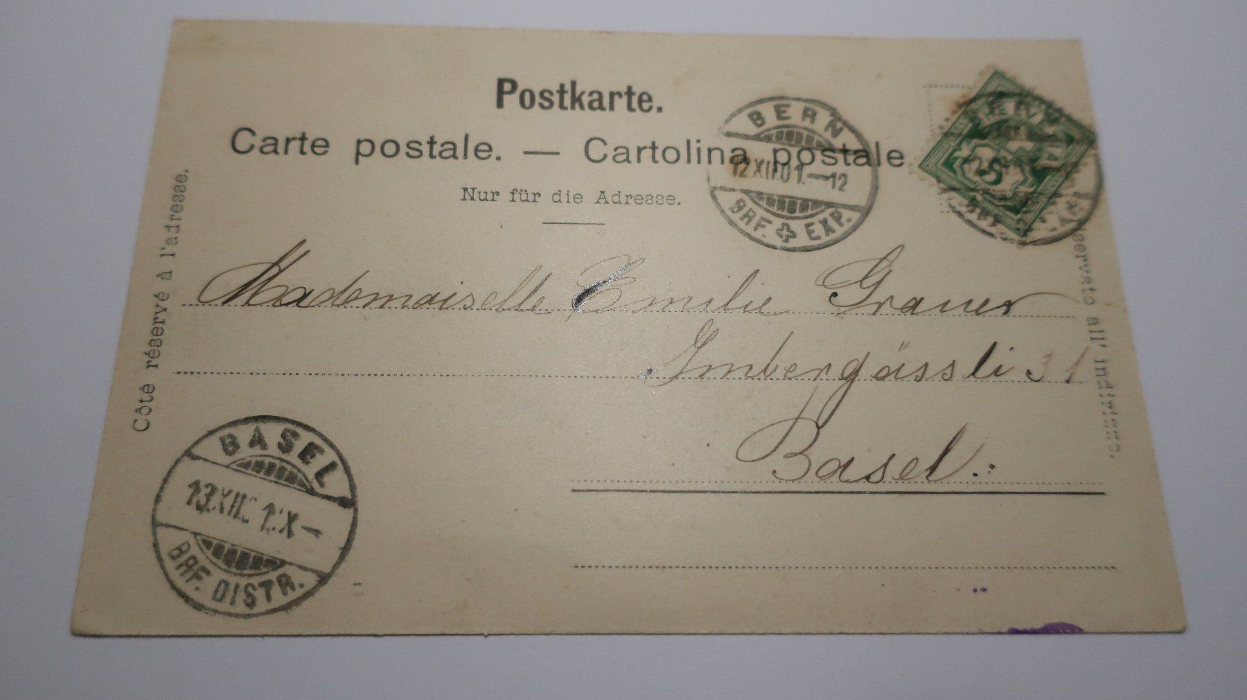Ansichtskarten: Le Pont  1901 – Gebraucht aus Cormoret von Pascalll2001 6