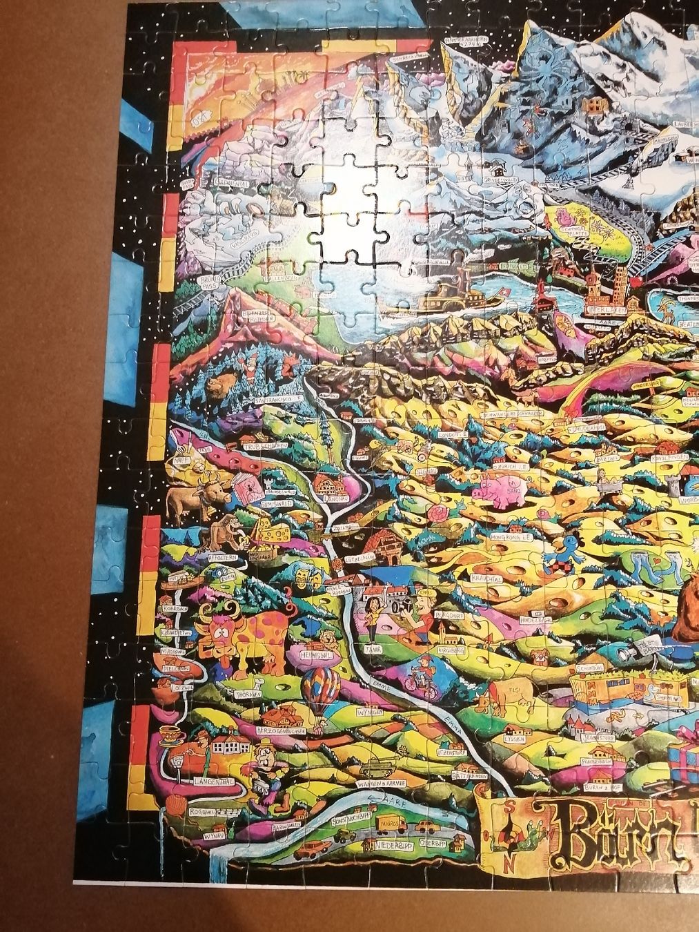 Puzzle: Puzzle Schweiz "Bärn" ca 390 Teile  vollständig – Usato da Honau venduto da holunder3 2