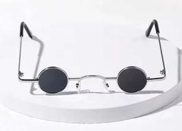 Punk Rock Steampunk Ozzy kleine runde Sonnenbrille bk-sv