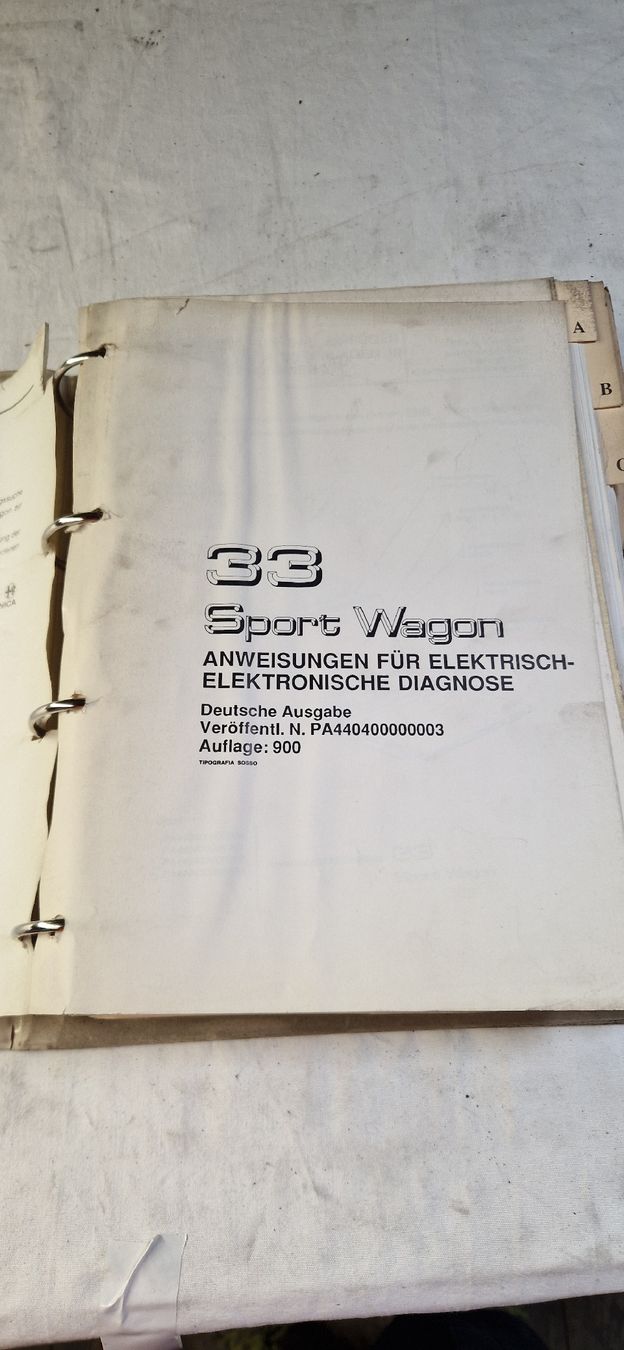 Alfa Romeo Tutti pezzi di ricambio auto: Alfa Romeo 33 Werkstatthandbücher – Usato da Enggistein venduto da Lehmannnn 7