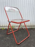 Vintage 70er Jahre Plia Klappstuhl in Rot 