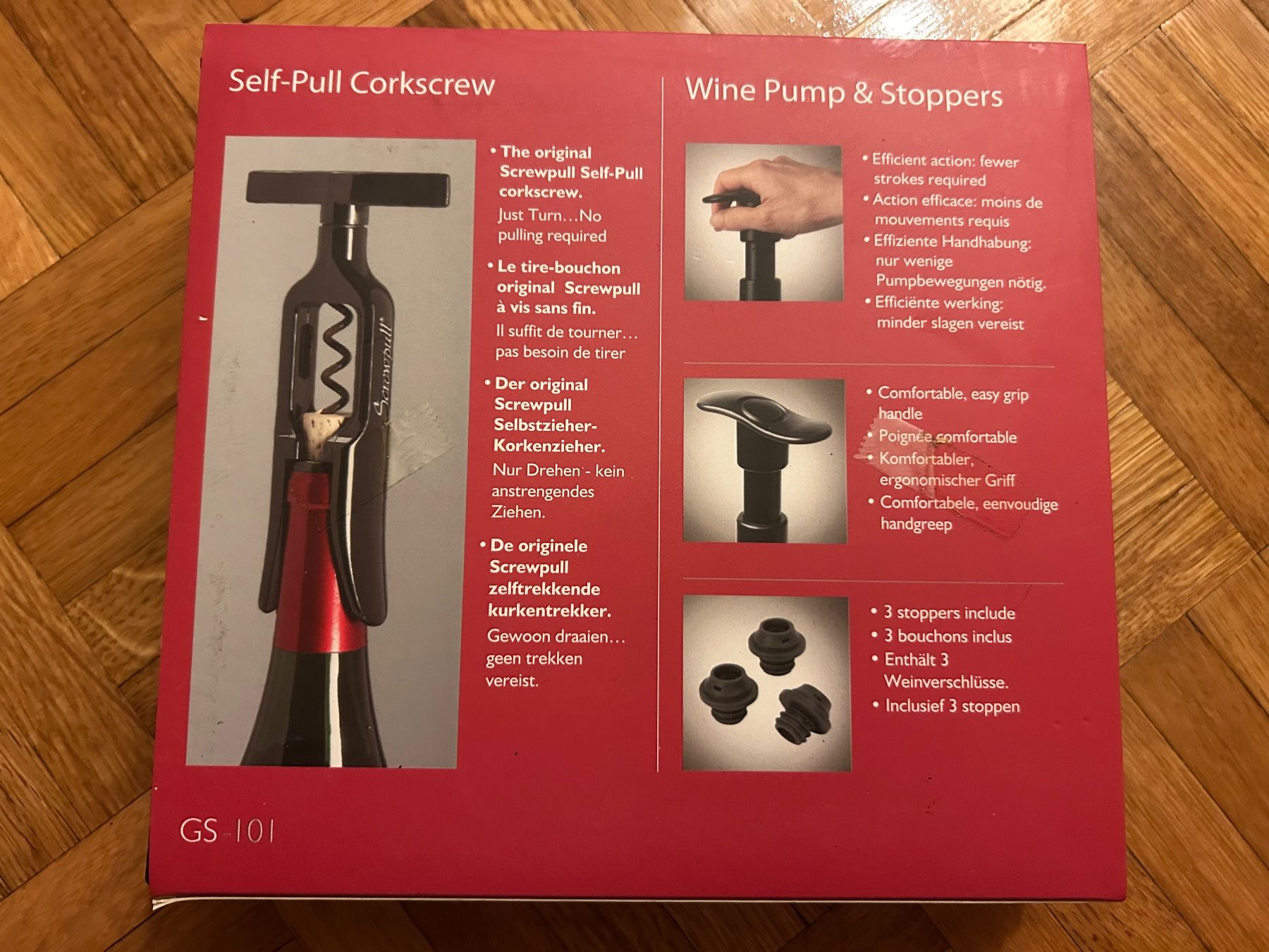 Tire-bouchons & Bouchons: Screwpull Set Korkenzieher Weinpumpe 3 Weinverschlüsse – Neuf (Voir description) à Genève par sunandwind 1
