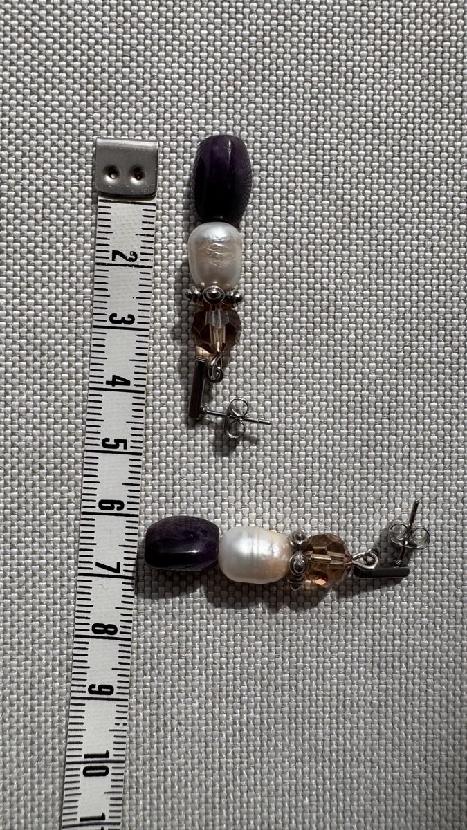 Bracciali & Braccialetti: Set: Amethyst /Perlen Armband & Ohrringe, Handgefertigt – Usato da HORGEN venduto da vladibarca10 5