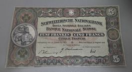 5 Fr. 31 August 1946 gute zustand
