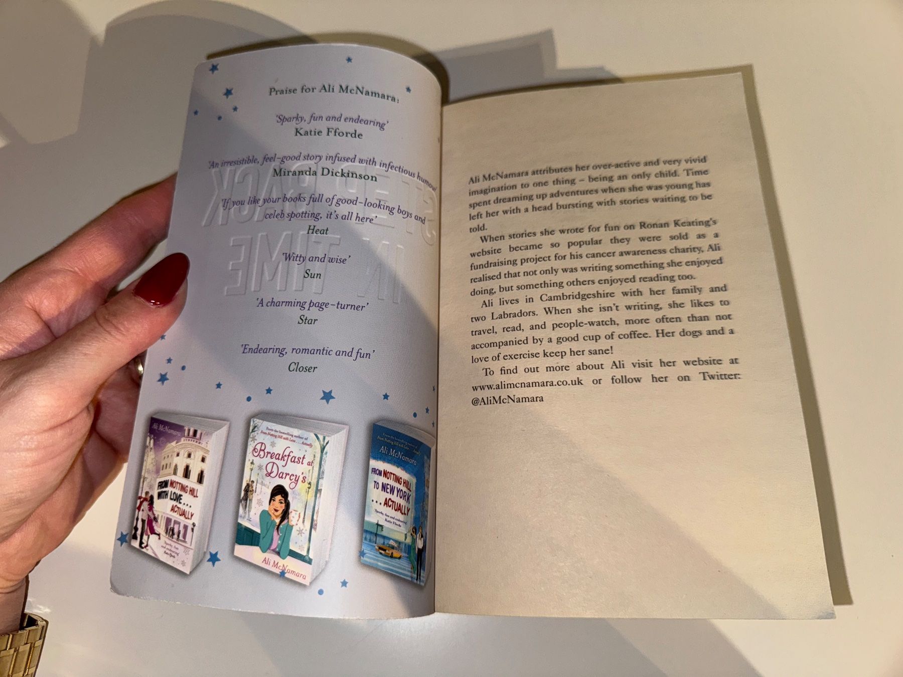 Libri: NOVEL: Ali McNamara, Step back in time – Usato da Grosswangen venduto da English_books 2