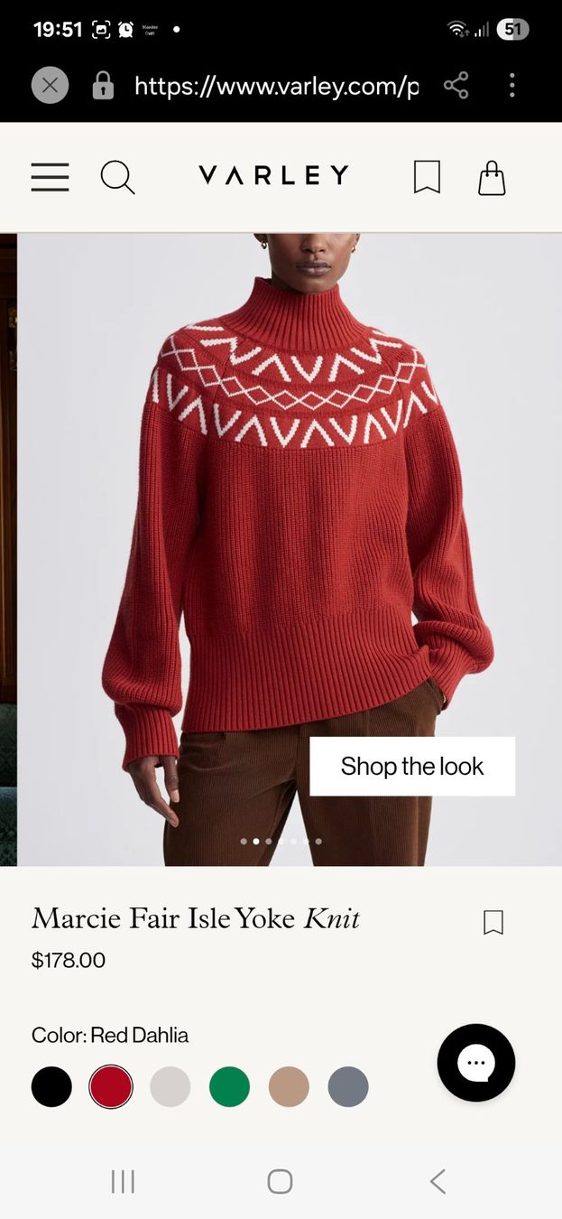 Maglioni & Felpe: Fair Isle Knit Strickpullover Rollkragen VARLEY – Nuovo (secondo la descrizione) da Bern venduto da dia_yv66 6