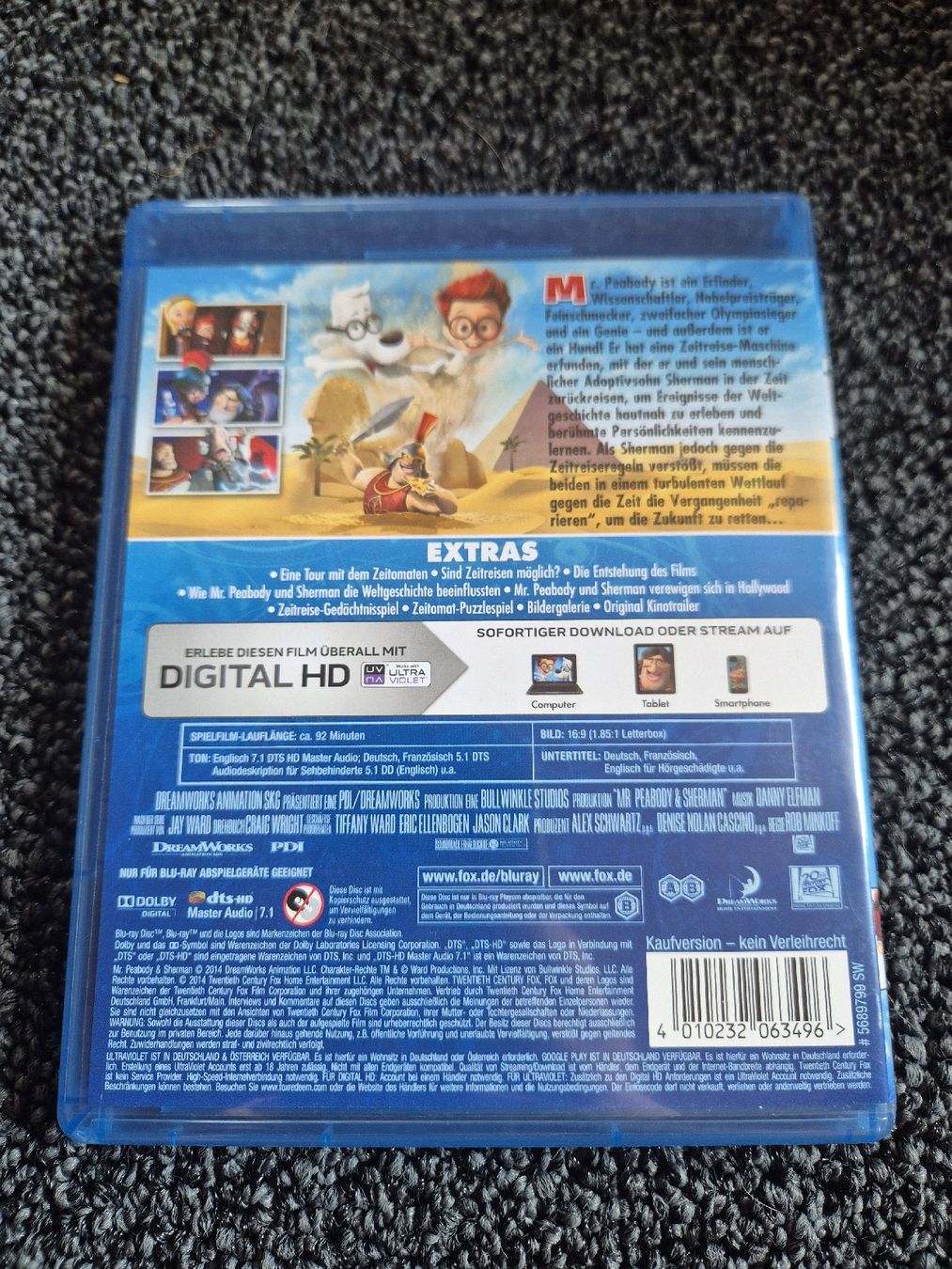 Tutti i DVDs: Mr. Peabody & Sherman Blu-ray – Usato da Ruswil venduto da jan_bxl5 1