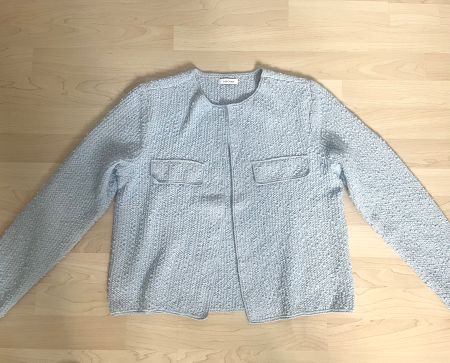 Lascana: kurze, hellblaue, leichte Jacke, Strickjacke, 38