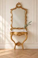 Barock Spiegel mit Konsole