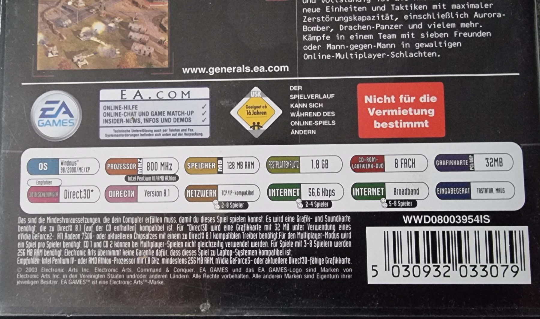 Giochi: PC CD Rom Comand & Conquer Generals – Usato da Oetwil am See venduto da fineli2 1
