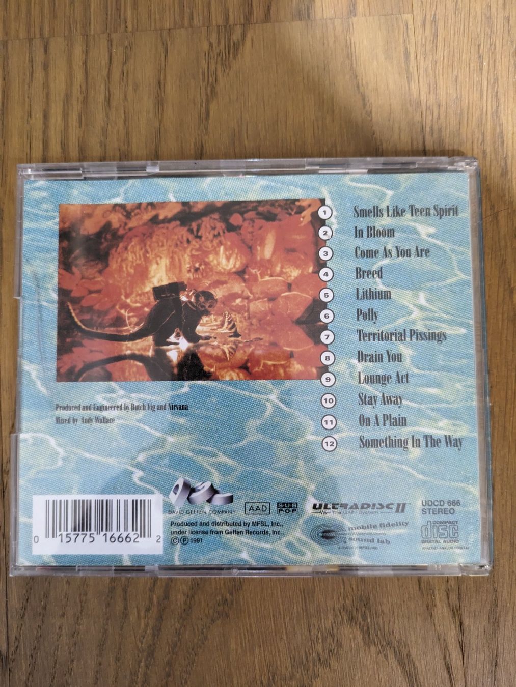 CDs: Nirvana Nevermind 24K vergoldete Original Master CD – Gebraucht aus Schlieren von  1