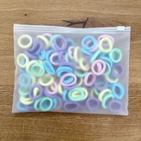 100 Haargummis Pastellfarben, NEU!