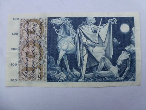 Banconote: ++ 100 Franken 2. April 1964 – Usato da Walkringen venduto da Casablanca777 1