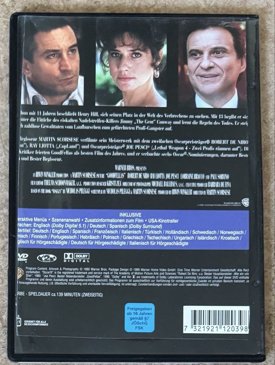 Tutti i DVDs: GOODFELLAS – Nuovo (secondo la descrizione) da Dietikon venduto da AndreaSch01 1