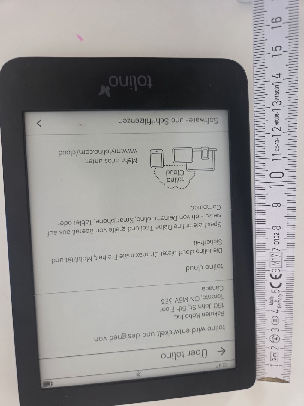 Tolino Tablet PC: tolino shine 3 E-Reader schwarz guter Zustand – Gebraucht aus Flawil von Hamdia12 4
