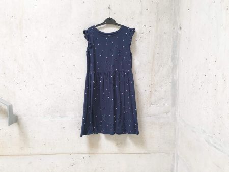 Robe manches courtes H&M, bleu marine, fille, taille 134/140