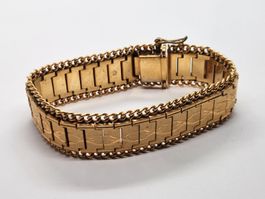 Vergoldetes Vintage Armband Massiv
