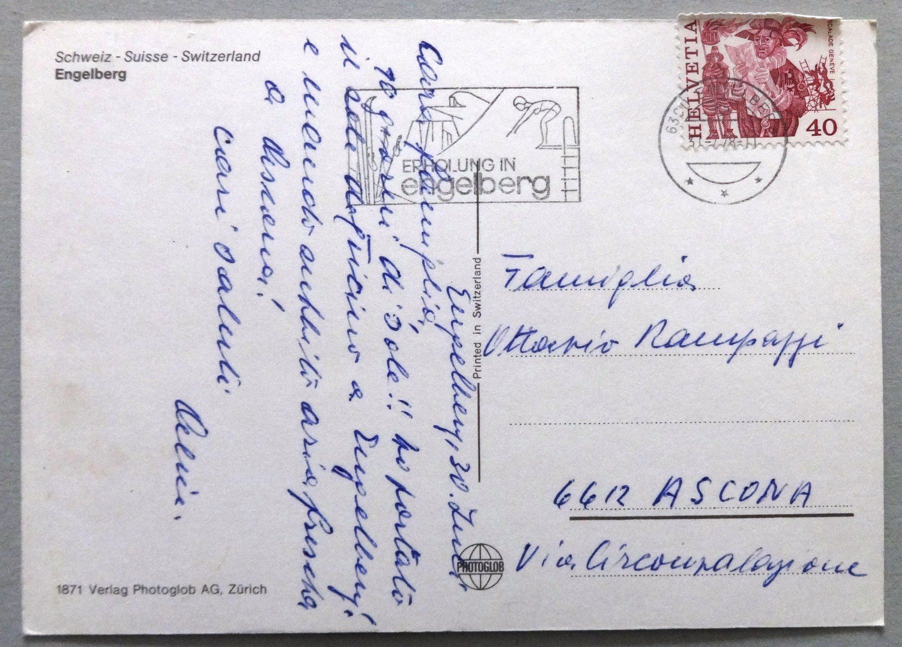 Cartes postales: Engelberg – D'occasion à Fétigny par Billy2miny 1
