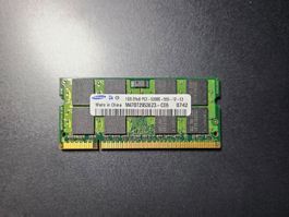 Samsung 1GB RAM, PC2-5300S, Notebook Speicher, SO-DIMM