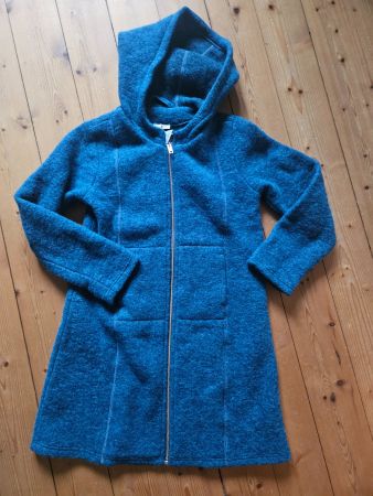 Wollwalkmantel 134/140 NEU Minibär wie disana, hess natur
