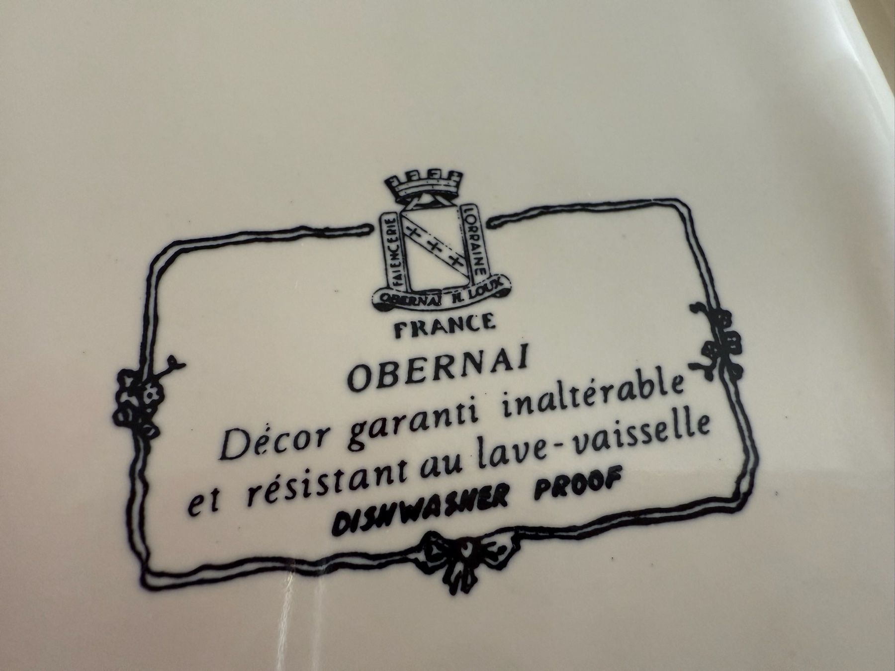 Servierplatten: Sarreguemines - Obernai - plat – Gebraucht aus Sion von accroshoes 7