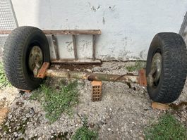 Achse mit Reifen und Federung  VW Räder mit Suzuky Reifen