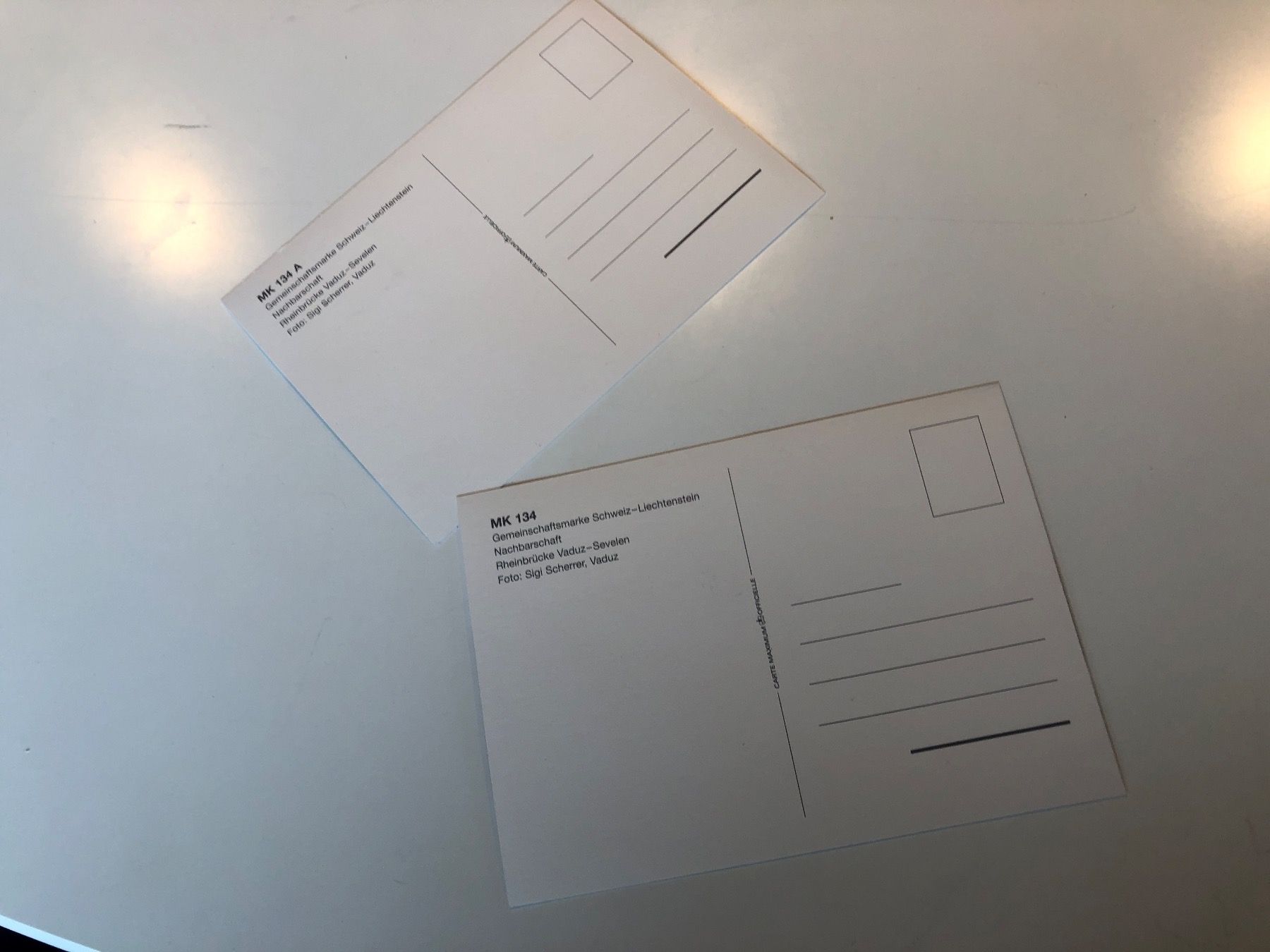 Alle Briefmarken: 2 Varianten Maxikarten! Nur 1.— – Gebraucht aus Lufingen von Rac0 1