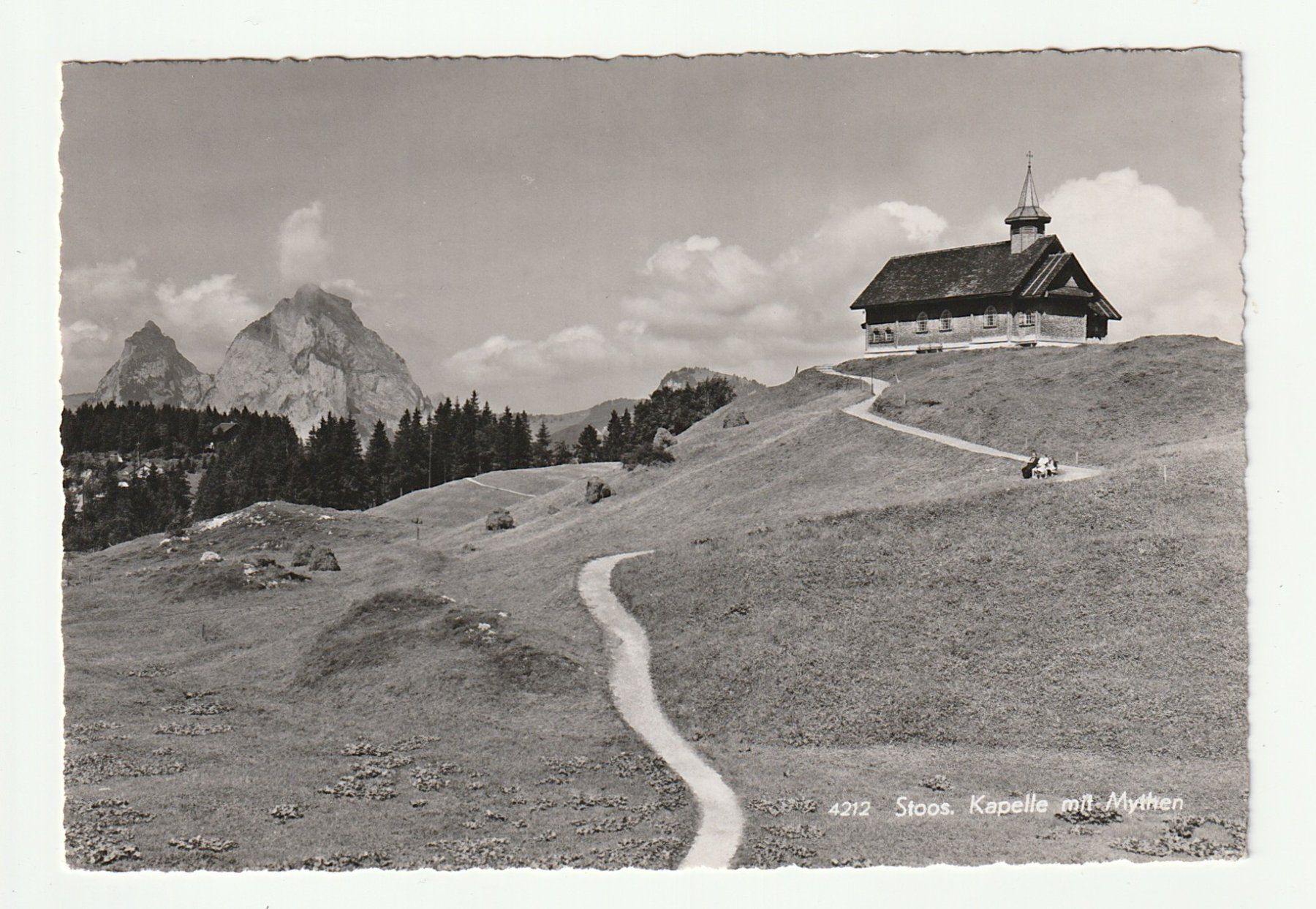 Cartoline postali: Ansichtskarte Stoos Kapelle mit Mythen, Schwitz – Nuovo (secondo la descrizione) da St. Gallen venduto da Ricardo_Deals