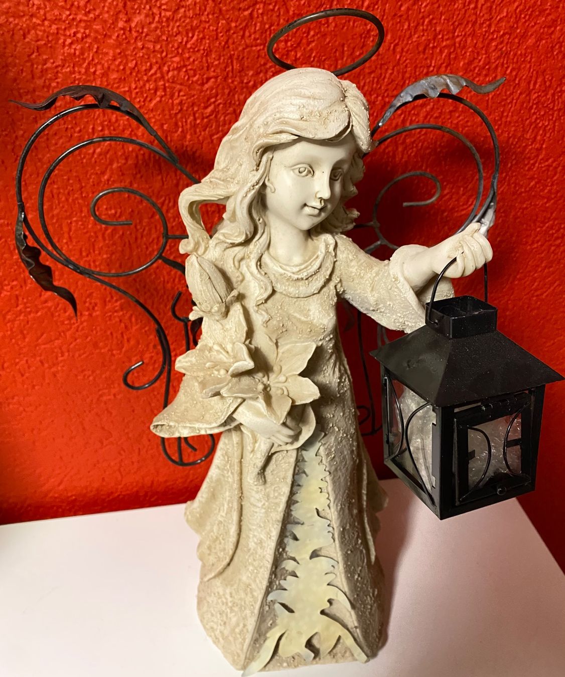 Statuette: Grosse Engel mit Teelicht 46cm - Neu – Nuovo e nell'imballaggio originale da Zäziwil venduto da Emlea 1