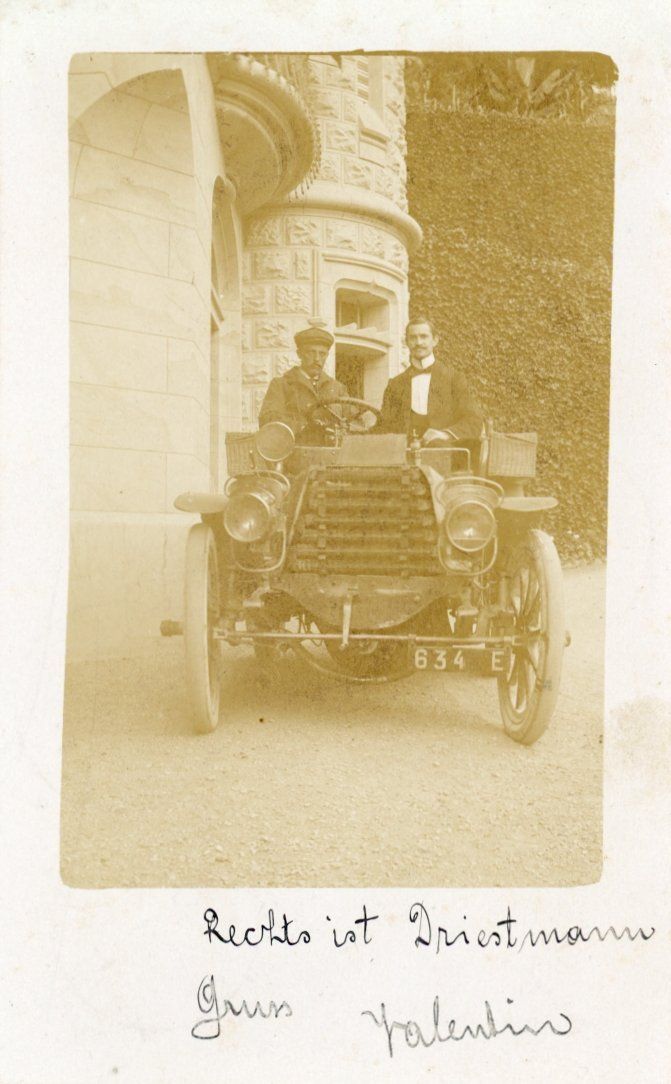 Cartoline postali: Fribourg   FR  -  Oldtimer  /  Herr Driestmann   um 1905 – Usato da Brig venduto da Valcards54