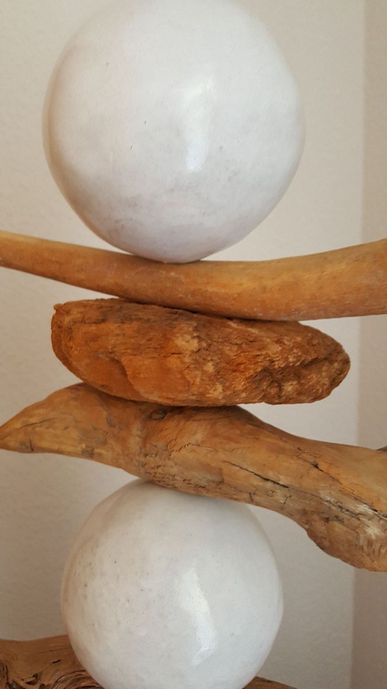 Sculture & Statue: Skulptur Tonkugeln Schwemmholz Eisen – Nuovo (secondo la descrizione) da Au/ZH venduto da Avivan 4