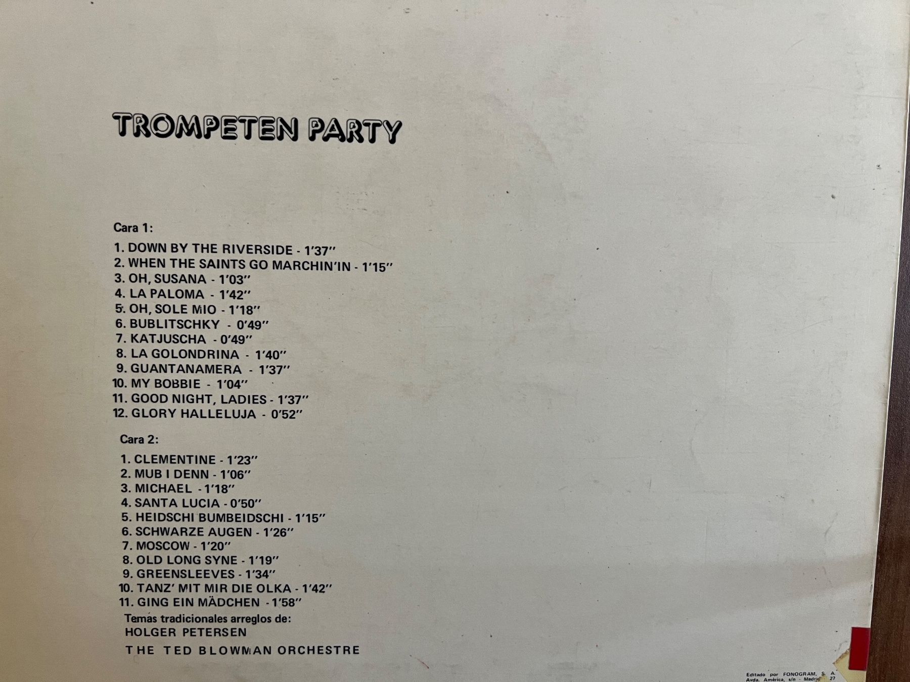 Dischi in vinile: 4x LP SCHALLPLATTEN TROMPETEN – Usato da chiasso venduto da Wulli 1