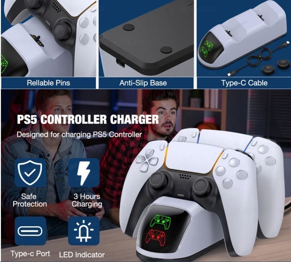 Adattatori & Cavi: PS5 Controller Schnellladestation – Nuovo e nell'imballaggio originale da Unterägeri venduto da RmOnline 1