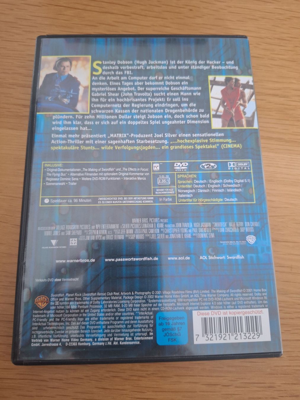 Tous les DVDs: Dvd Passwort Sword Fish – D'occasion à Wanzwil par chlinih93 1