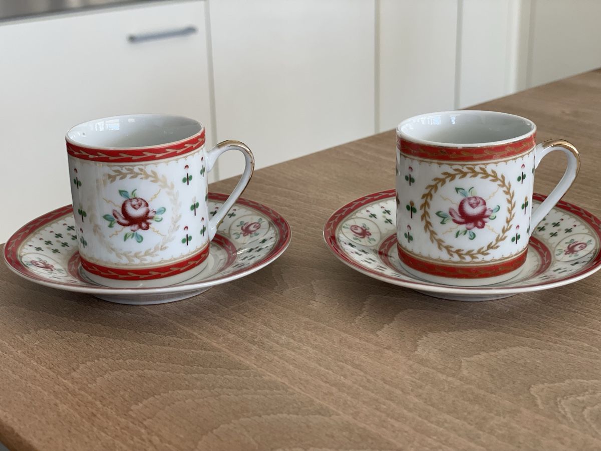 Tazze: Zwei Espressotassen & Unterteller – Usato da Herisau venduto da Daisy8613 1