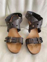 Sandalen anthrazit Absatz 11 cm Marke TOD'S Grösse 39 Leder