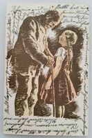 Bundesfeierpostkarte Nr.48 - 1928 - Grossvater mit Mädchen