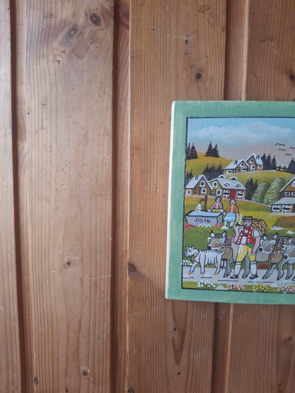 Dipinti: Wunderschönes Bauernmalerei Bild Sommer ** 86 – Usato da Zürich venduto da Soragno50 1