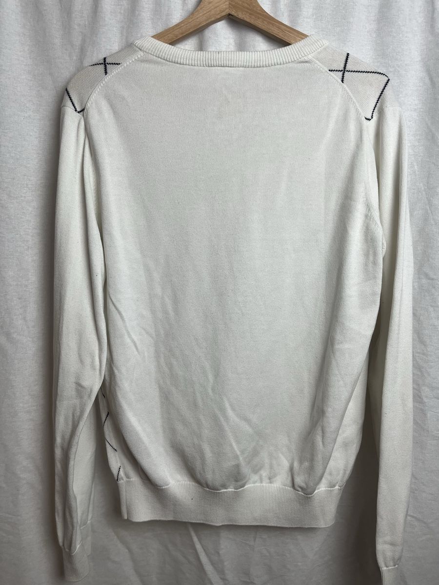 Lacoste Maglioni & Felpe: Pull Lacoste blanc à carreaux vintage – Nuovo (secondo la descrizione) da Les Avanchets venduto da lunedeneige.shop 3
