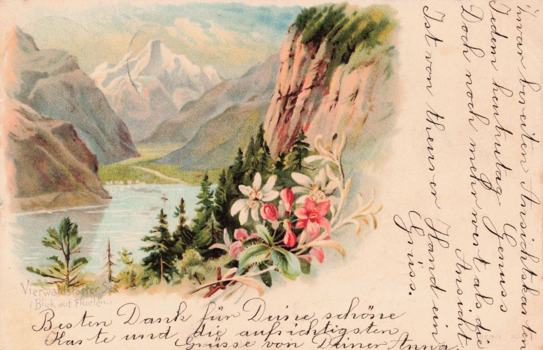 Cartoline postali: Litho Vierwaldstättersee – Usato da Biasca venduto da Blenio71